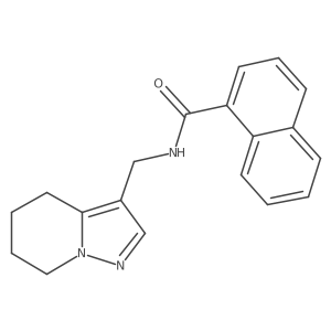 N-((4,5,6,7-tetrahydropyrazolo[1,5-a]pyridin-3-yl)methyl)-1-naphthamide Structure