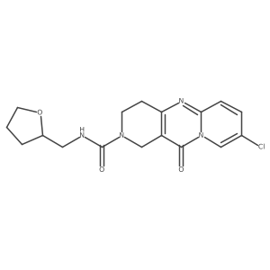 8-chloro-11-oxo-N-((tetrahydrofuran-2-yl)methyl)-3,4-dihydro-1H-dipyrido[1,2-a:4',3'-d]pyrimidine-2(11H)-carboxamide Structure