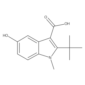 2-tert-Butyl-5-hydroxy-1-methyl-1H-indole-3-carboxylic acid Structure