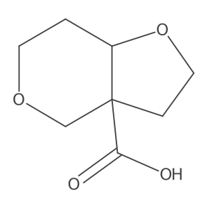hexahydro-2H-furo[3,2-c]pyran-3a-carboxylic acid Structure