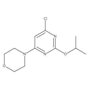 4-(6-Chloro-2-isopropoxypyrimidin-4-YL)morpholine结构式