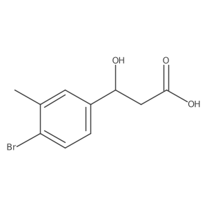 (3R)-3-(4-bromo-3-methylphenyl)-3-hydroxypropanoic acid Structure