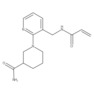 1-{3-[(Prop-2-enamido)methyl]pyridin-2-yl}piperidine-3-carboxamide Structure
