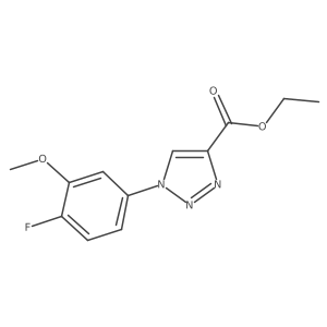 ethyl 1-(4-fluoro-3-methoxyphenyl)-1H-1,2,3-triazole-4-carboxylate Structure