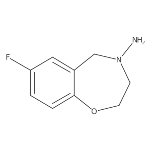7-fluoro-2,3-dihydrobenzo[f][1,4]oxazepin-4(5H)-amine Structure