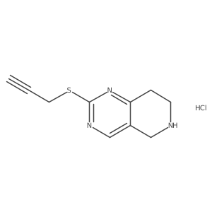 2-(Prop-2-yn-1-ylthio)-5,6,7,8-tetrahydropyrido[4,3-d]pyrimidine hydrochloride结构式