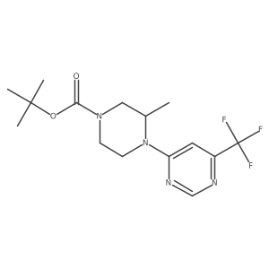 tert-butyl (3S)-3-methyl-4-[6-(trifluoromethyl)pyrimidin-4-yl]piperazine-1-carboxylate结构式