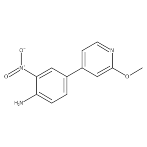4-(2-Methoxypyridin-4-yl)-2-nitroaniline结构式