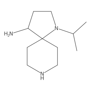 1-(Propan-2-yl)-1,8-diazaspiro[4.5]decan-4-amine结构式