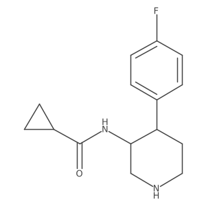 N-[4-(4-fluorophenyl)piperidin-3-yl]cyclopropanecarboxamide Structure