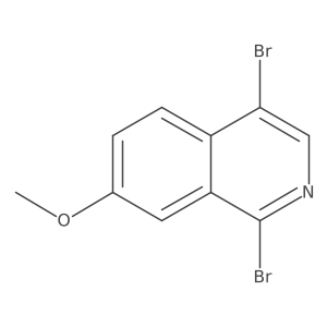 1,4-Dibromo-7-methoxyisoquinoline Structure