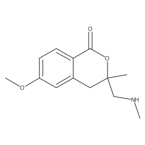 6-methoxy-3-methyl-3-[(methylamino)methyl]-3,4-dihydro-1H-2-benzopyran-1-one Structure