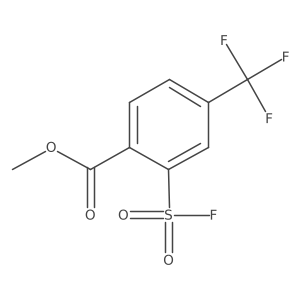 Methyl 2-(fluorosulfonyl)-4-(trifluoromethyl)benzoate结构式