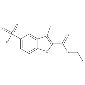 Ethyl 5-(fluorosulfonyl)-3-methyl-1-benzofuran-2-carboxylate Structure