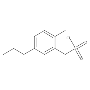 (2-Methyl-5-propylphenyl)methanesulfonyl chloride结构式
