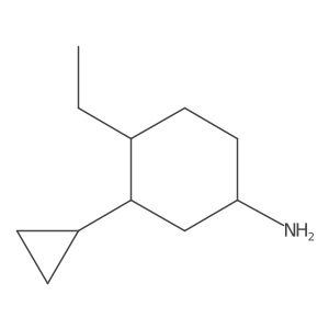 3-Cyclopropyl-4-ethylcyclohexan-1-amine Structure