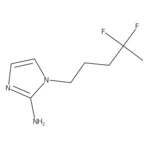1-(4,4-difluoropentyl)-1H-imidazol-2-amine Structure