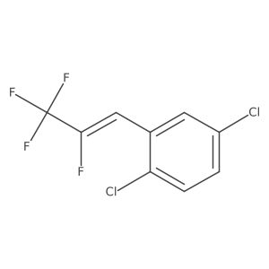 1,4-dichloro-2-[(1E)-2,3,3,3-tetrafluoroprop-1-en-1-yl]benzene Structure