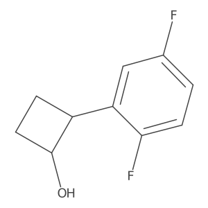 2-(2,5-Difluorophenyl)cyclobutan-1-ol结构式