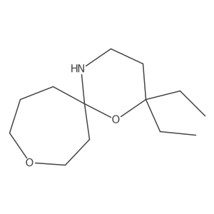 2,2-Diethyl-1,9-dioxa-5-azaspiro[5.6]dodecane结构式