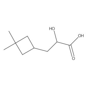3-(3,3-Dimethylcyclobutyl)-2-hydroxypropanoic acid Structure