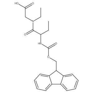 2-[(2R)-N-ethyl-2-({[(9H-fluoren-9-yl)methoxy]carbonyl}amino)butanamido]acetic acid Structure