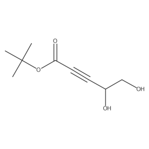 tert-butyl (4S)-4,5-dihydroxypent-2-ynoate结构式