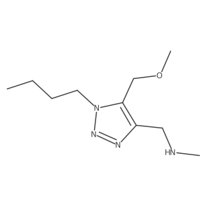 {[1-butyl-5-(methoxymethyl)-1H-1,2,3-triazol-4-yl]methyl}(methyl)amine结构式