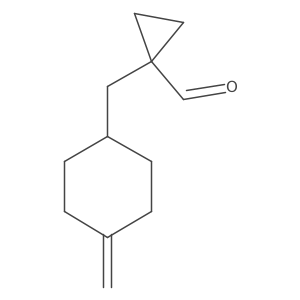 1-[(4-Methylidenecyclohexyl)methyl]cyclopropane-1-carbaldehyde Structure