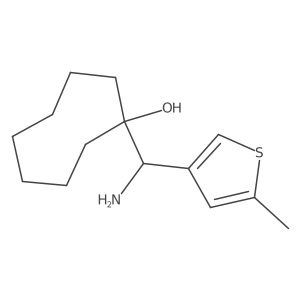 1-[Amino(5-methylthiophen-3-yl)methyl]cyclooctan-1-ol Structure