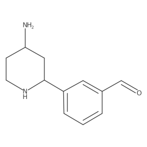 3-(4-Aminopiperidin-2-yl)benzaldehyde结构式