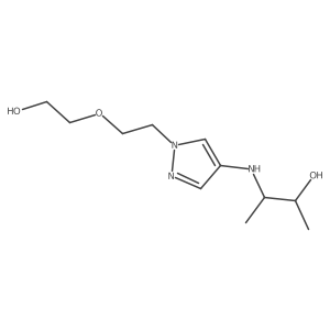 3-({1-[2-(2-hydroxyethoxy)ethyl]-1H-pyrazol-4-yl}amino)butan-2-ol Structure