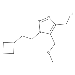 4-(chloromethyl)-1-(2-cyclobutylethyl)-5-(methoxymethyl)-1H-1,2,3-triazole结构式