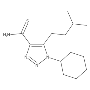 1-cyclohexyl-5-(3-methylbutyl)-1H-1,2,3-triazole-4-carbothioamide Structure