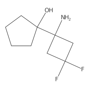 1-(1-Amino-3,3-difluorocyclobutyl)cyclopentan-1-ol Structure