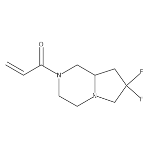 1-[(8As)-7,7-difluoro-1,3,4,6,8,8a-hexahydropyrrolo[1,2-a]pyrazin-2-yl]prop-2-en-1-one Structure