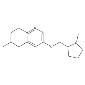 6-Methyl-3-[(1-methylpyrrolidin-2-yl)methoxy]-5,6,7,8-tetrahydrocinnoline Structure