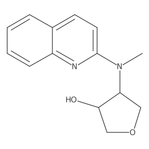 4-[Methyl(quinolin-2-yl)amino]oxolan-3-ol结构式