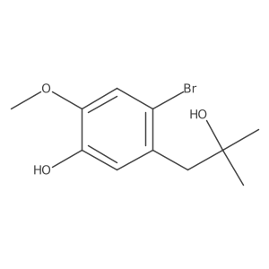 4-Bromo-5-(2-hydroxy-2-methylpropyl)-2-methoxyphenol Structure