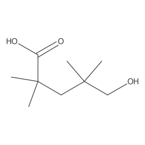 5-Hydroxy-2,2,4,4-tetramethylpentanoic acid Structure