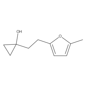 1-[2-(5-Methylfuran-2-yl)ethyl]cyclopropan-1-ol结构式
