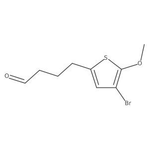 4-(4-Bromo-5-methoxythiophen-2-yl)butanal结构式