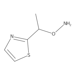 O-[1-(1,3-thiazol-2-yl)ethyl]hydroxylamine Structure