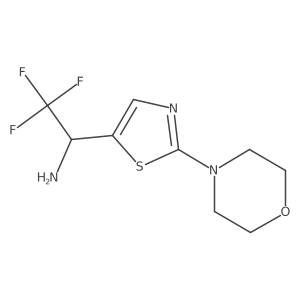 2,2,2-Trifluoro-1-[2-(morpholin-4-yl)-1,3-thiazol-5-yl]ethan-1-amine结构式