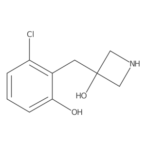3-[(2-Chloro-6-hydroxyphenyl)methyl]azetidin-3-ol Structure