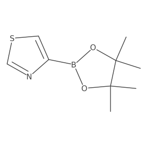 (Thiazole-2,5-d2)-4-boronic acid pinacol ester结构式