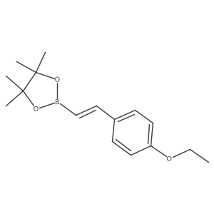 2-(4-Ethoxystyryl)-4,4,5,5-tetramethyl-1,3,2-dioxaborolane Structure