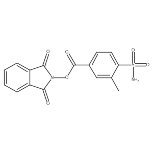 1,3-dioxo-2,3-dihydro-1H-isoindol-2-yl 3-methyl-4-sulfamoylbenzoate Structure