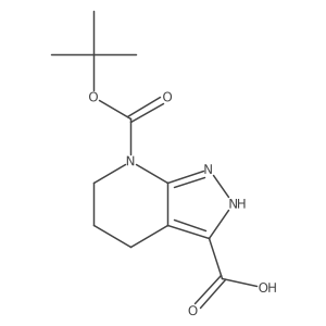 7-[(2-Methylpropan-2-yl)oxycarbonyl]-2,4,5,6-tetrahydropyrazolo[3,4-b]pyridine-3-carboxylic acid Structure