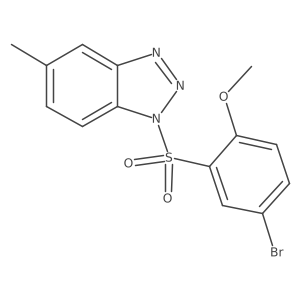 1-(5-Bromo-2-methoxyphenyl)sulfonyl-5-methylbenzotriazole Structure